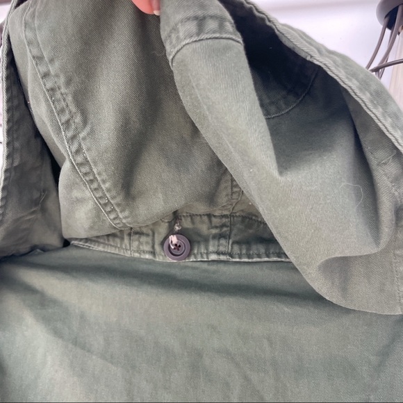 THREADS 4 THOUGHTS Forest Army Green Military Anorak Hooded Jacket S - Picture 10 of 10